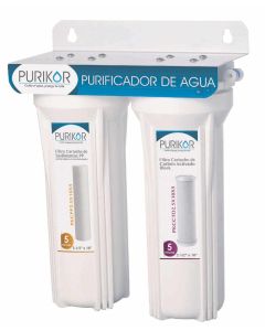 Filtro purificador agua de 2 etapas Purikor doméstico Pkf-2